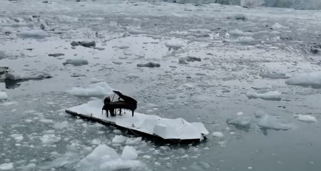 Ludovico Einaudi Performs 'Elegy for the Arctic' Next to a Melting Glacier